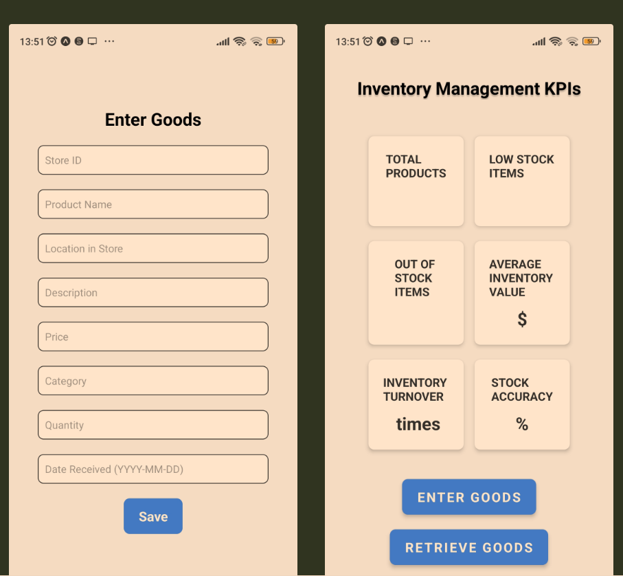 Inventory Management App Preview